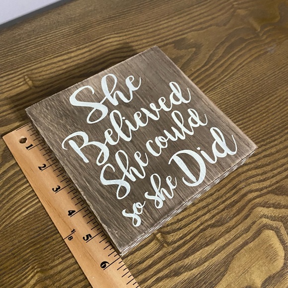 Wood Home Quote Block- Home Decor - Picture 2 of 9